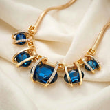 Blue Stones Necklace for Women