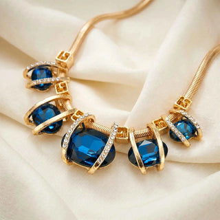 Blue Stones Necklace for Women