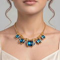 Blue Stones Necklace for Women