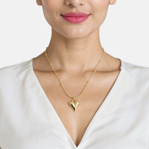 Modern Heart Pendant Necklace