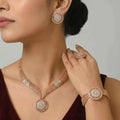 Golden Filigree Wedding Jewellery Set