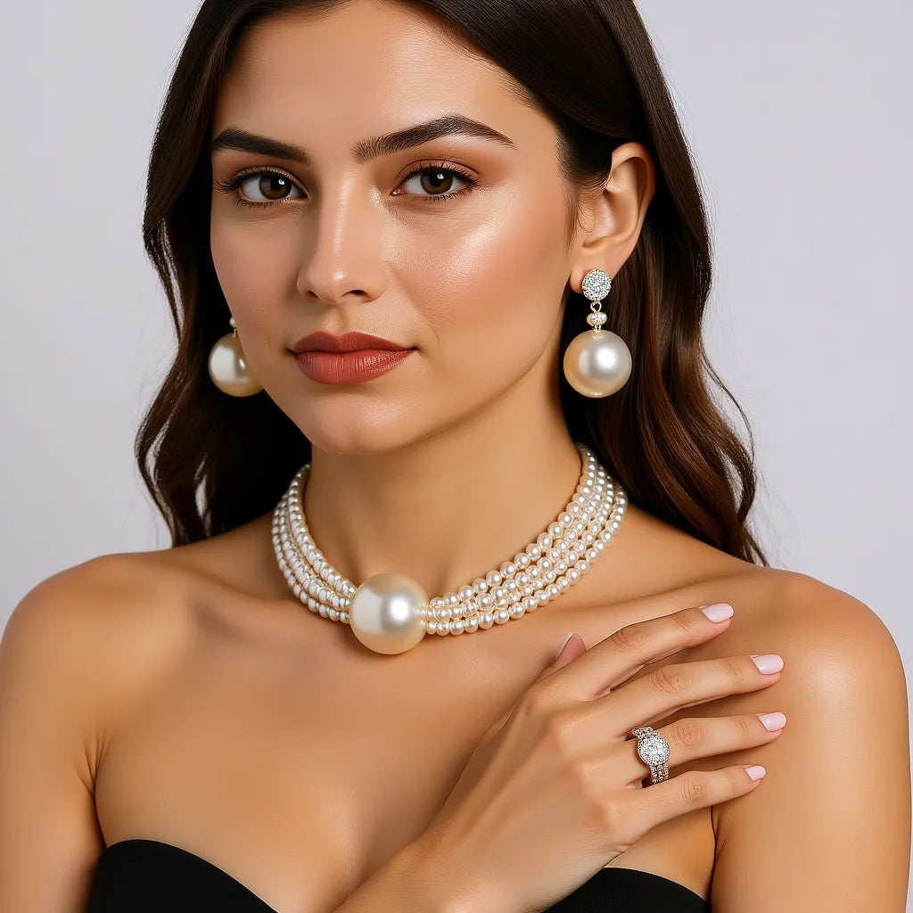 New Necklace Set With Earrings Tarnish.