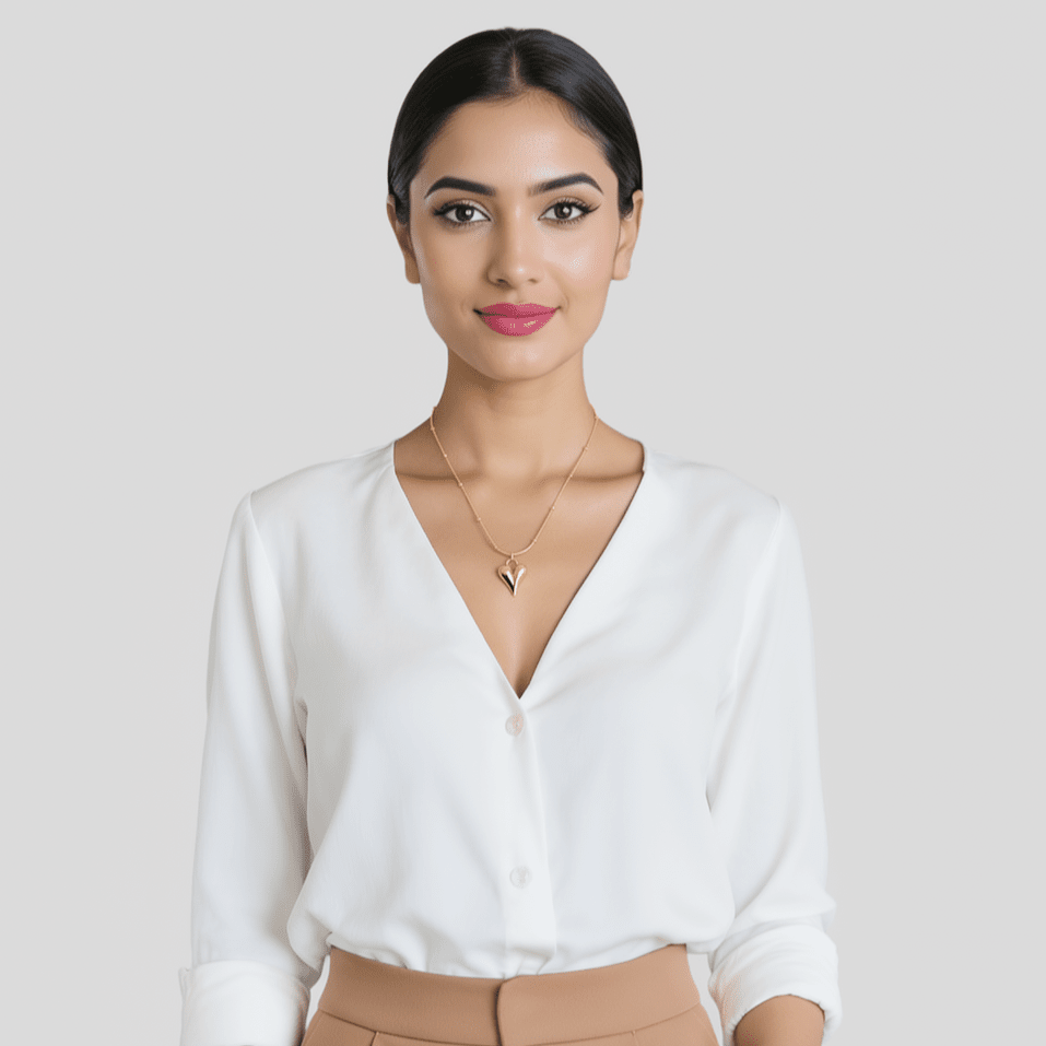 Modern Heart Pendant Necklace My Store 