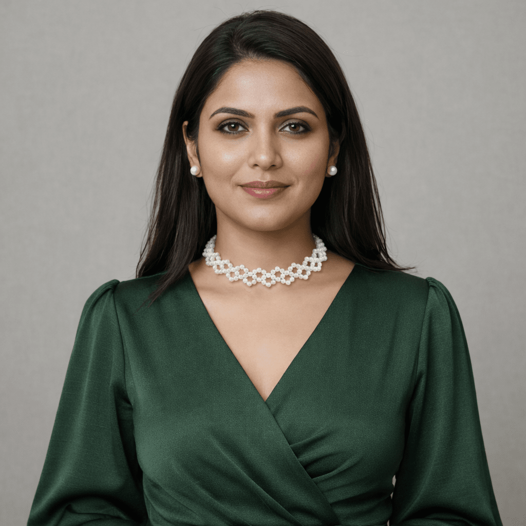 Pearl Lattice Choker Set with Studs