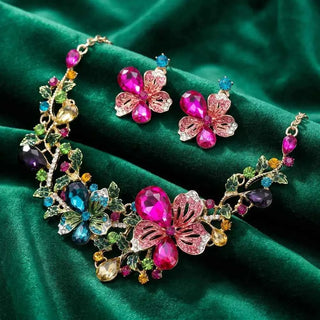 Butterfly Necklace Statement Necklace Set